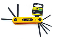 STANLEY HEX KEY 8PCS FLDG TORX 69-263