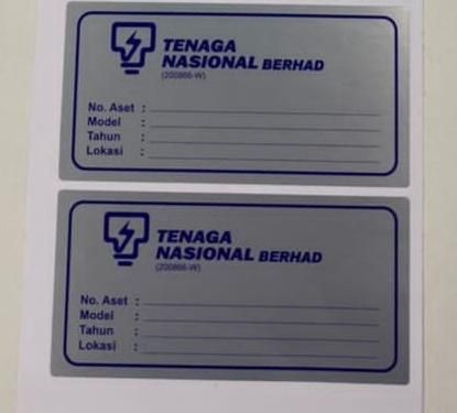 STICKER ASET TANGGING - SILVER