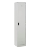Metal Locker 1 Compartment (Light Grey, Assembled Delivery)