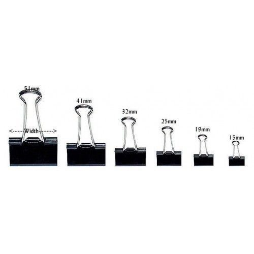 UMOE DOUBLE CLIP 32MM (1-1/4) (12PCS/BX)