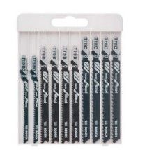 BOSCH 10-PIECE JIGSAW BLADE SET BASIC FOR WOOD (2607010629)