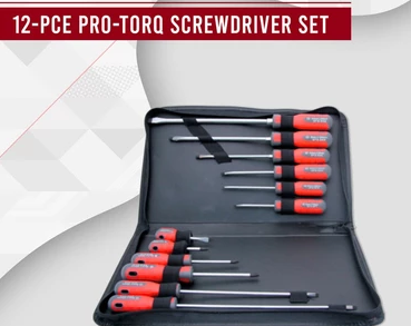 *KENNEDY Pro-Torq, Flared/Parallel/Phillips, Screwdriver Set, Set of 12 - KEN5726040K