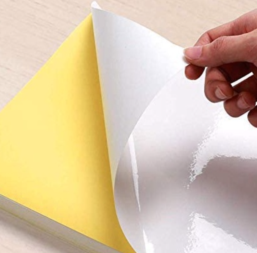 *A4 100 PCS GLOSSY / MIRRORKOTE STICKER 100 SHEETS STICKER PAPER, Glossy Type