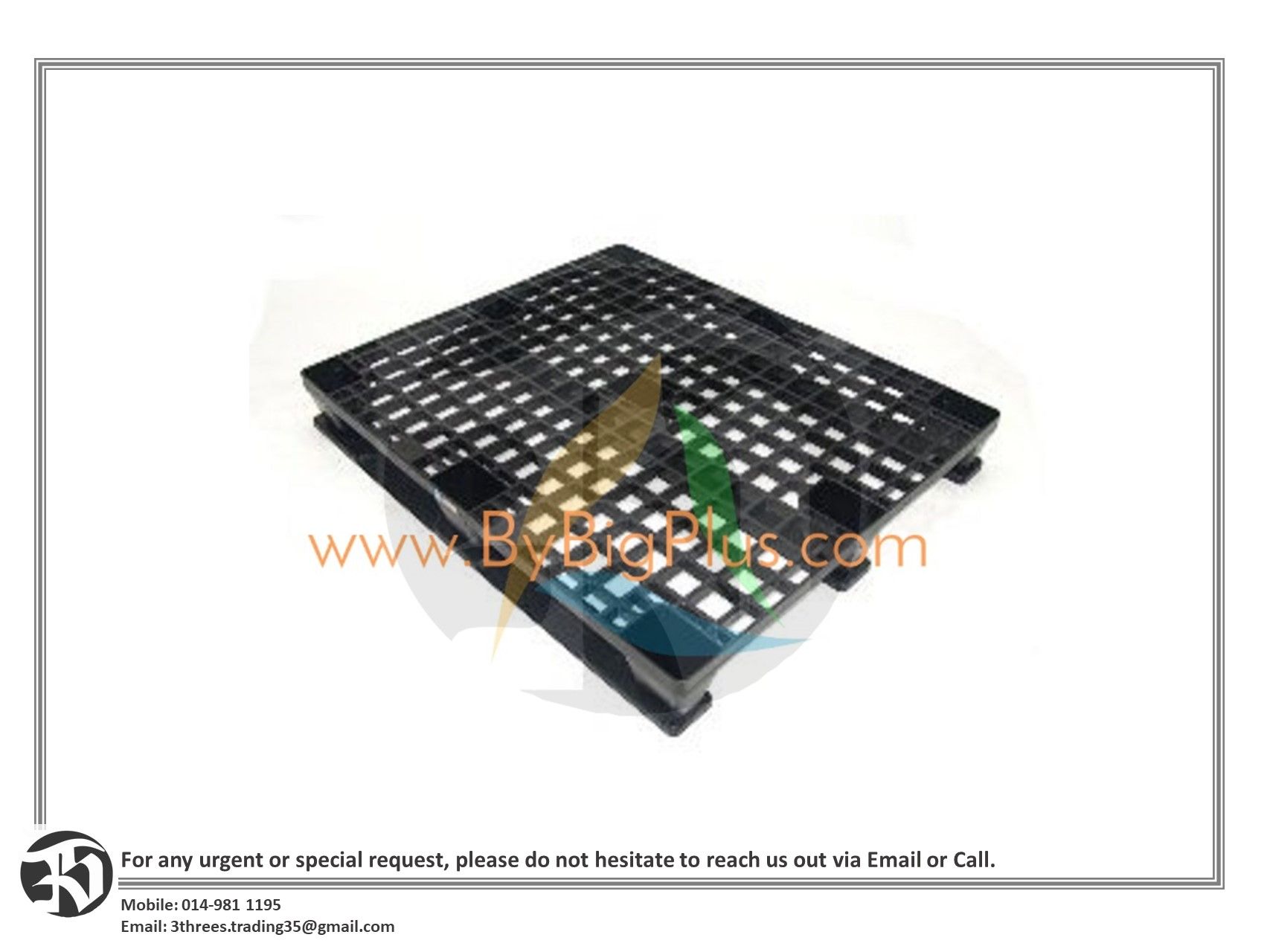 Plastic Pallet 795mm x 595mm x141mm 2 pieces