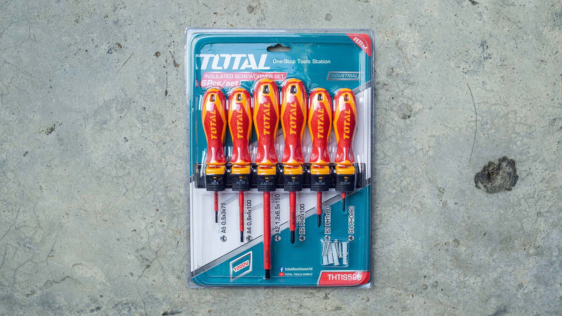TOTAL THTIS566 6 Pcs Insulated Screwdriver Set