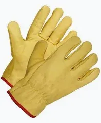Men Industry Protection Working Glove A Grade yellow Ultrathin Leather Safety Work Gloves Working Welding