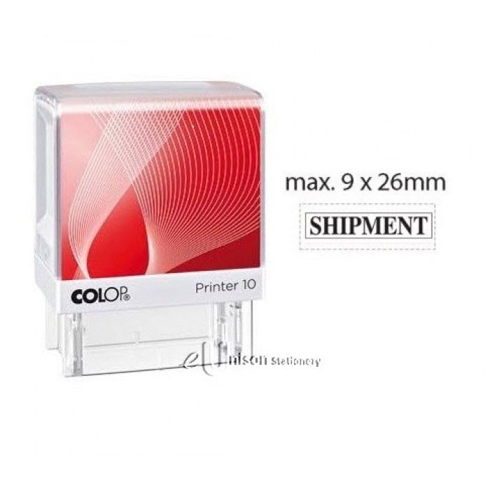 COLOP Self-Inking Text Stamp P10 9mm x 26mm