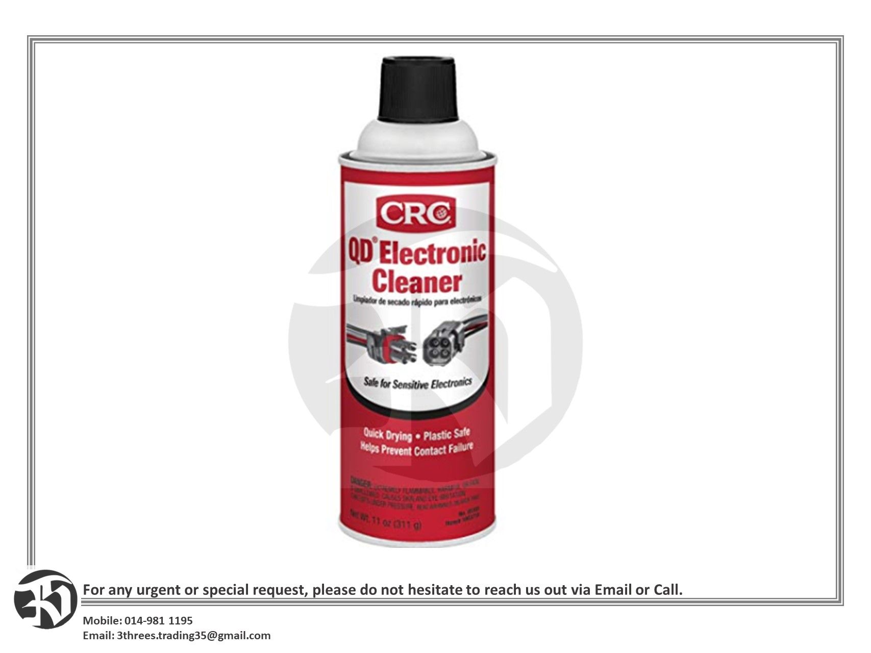 CRC QD ELECTRONIC CLEANER WD-40 Specialist Fast Drying Contact Cleaner 360ML