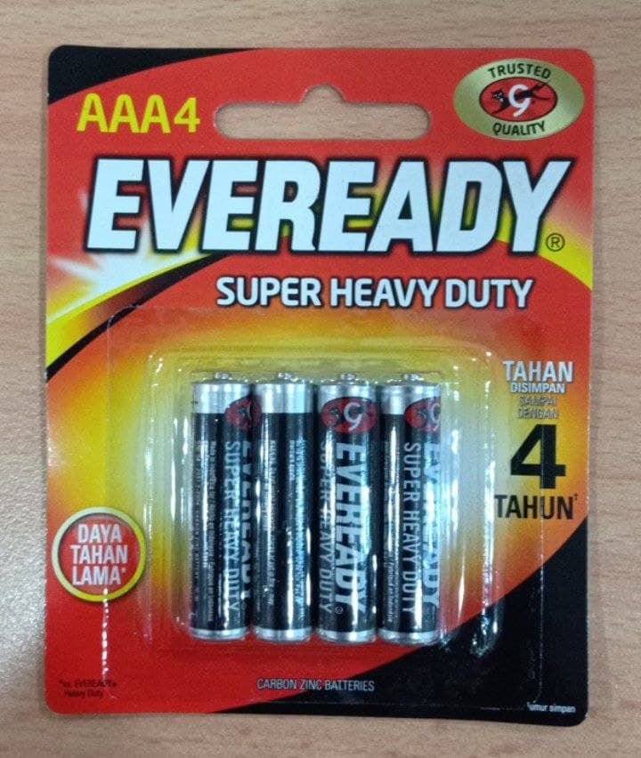 AAA Battery Eveready Super Heavy Duty (1pack/4pc)