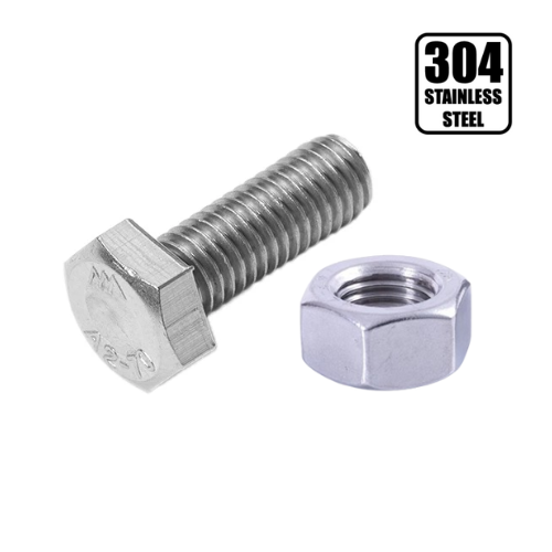 M8 Hex Bolt & Nut 304 Stainless Steel DIN933 (40MM)
