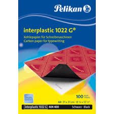 CARBON PAPER INTERPLASTIC 1022G FOLIO - BLACK