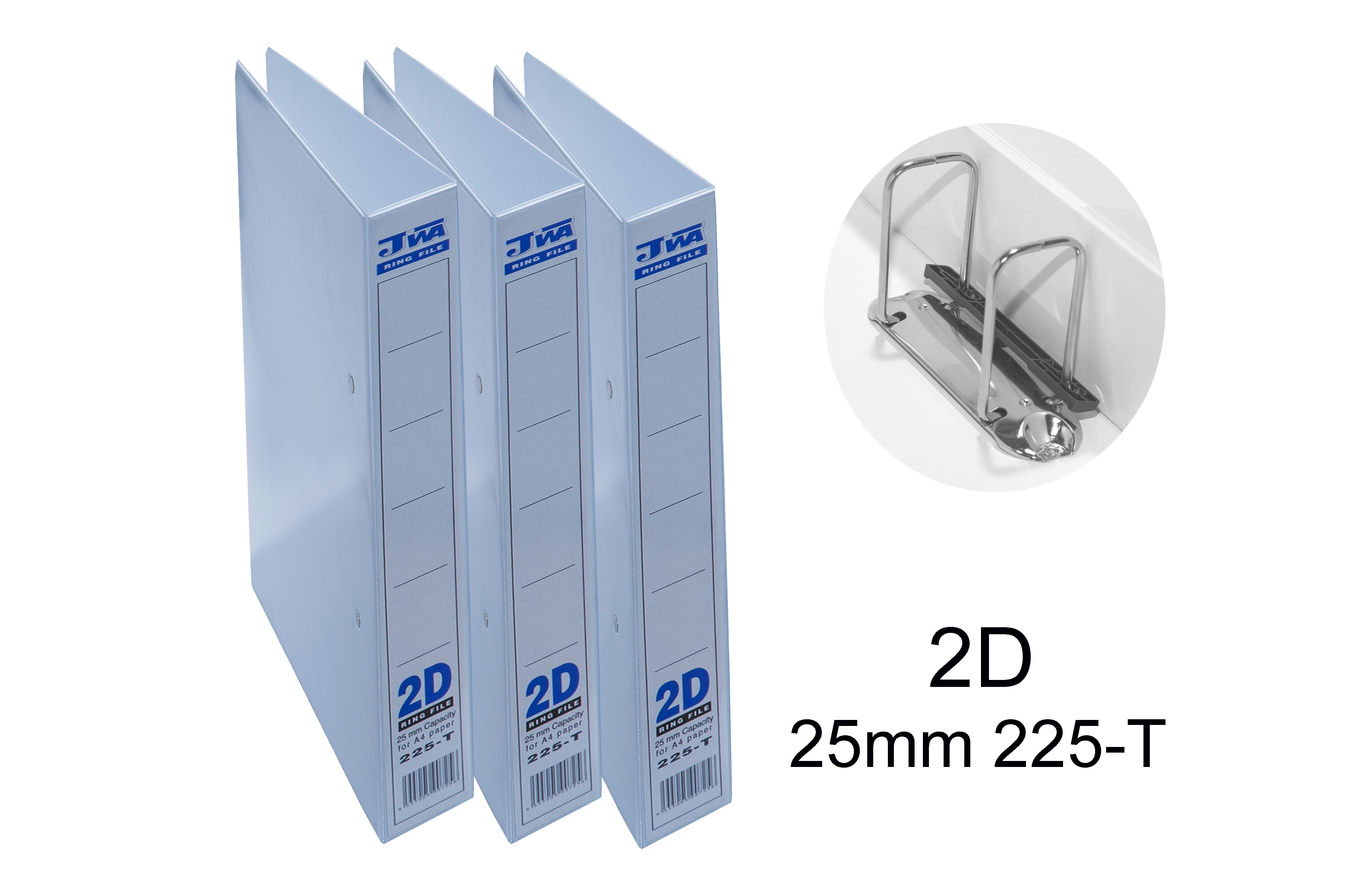 25MM WHITE PVC RING FILE