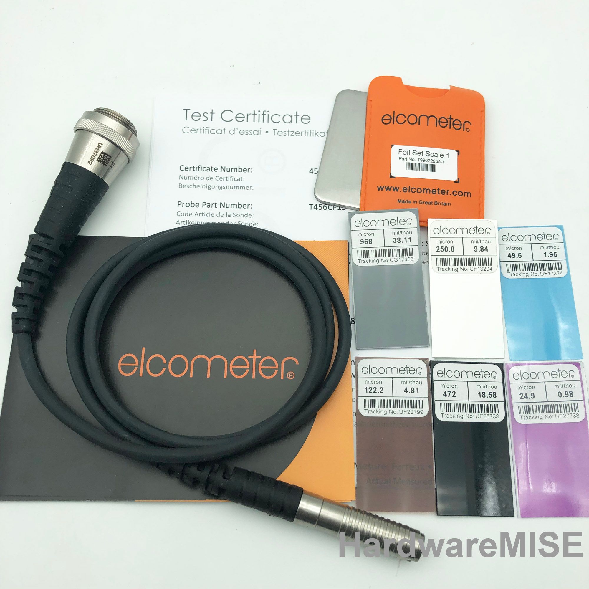 Elcometer Standard Probe 456 T456CF1S T456CFNF1S F1 0-1500um 0-60mils