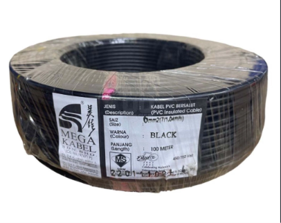 SE SETIA ELECTRIC MEGA PVC CABLE 6.0MM BLACK