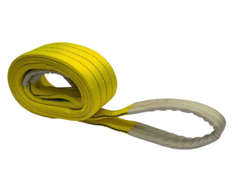 Warrior Double Ply Polyester Flat Webbing Sling 3TON x 1.5M (L) with Reinforced Lifting Eyes (Yellow Marking)