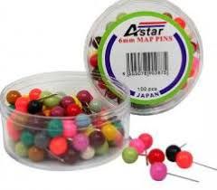 ASTAR 6MM MAP PINS (18MM LENGTH)