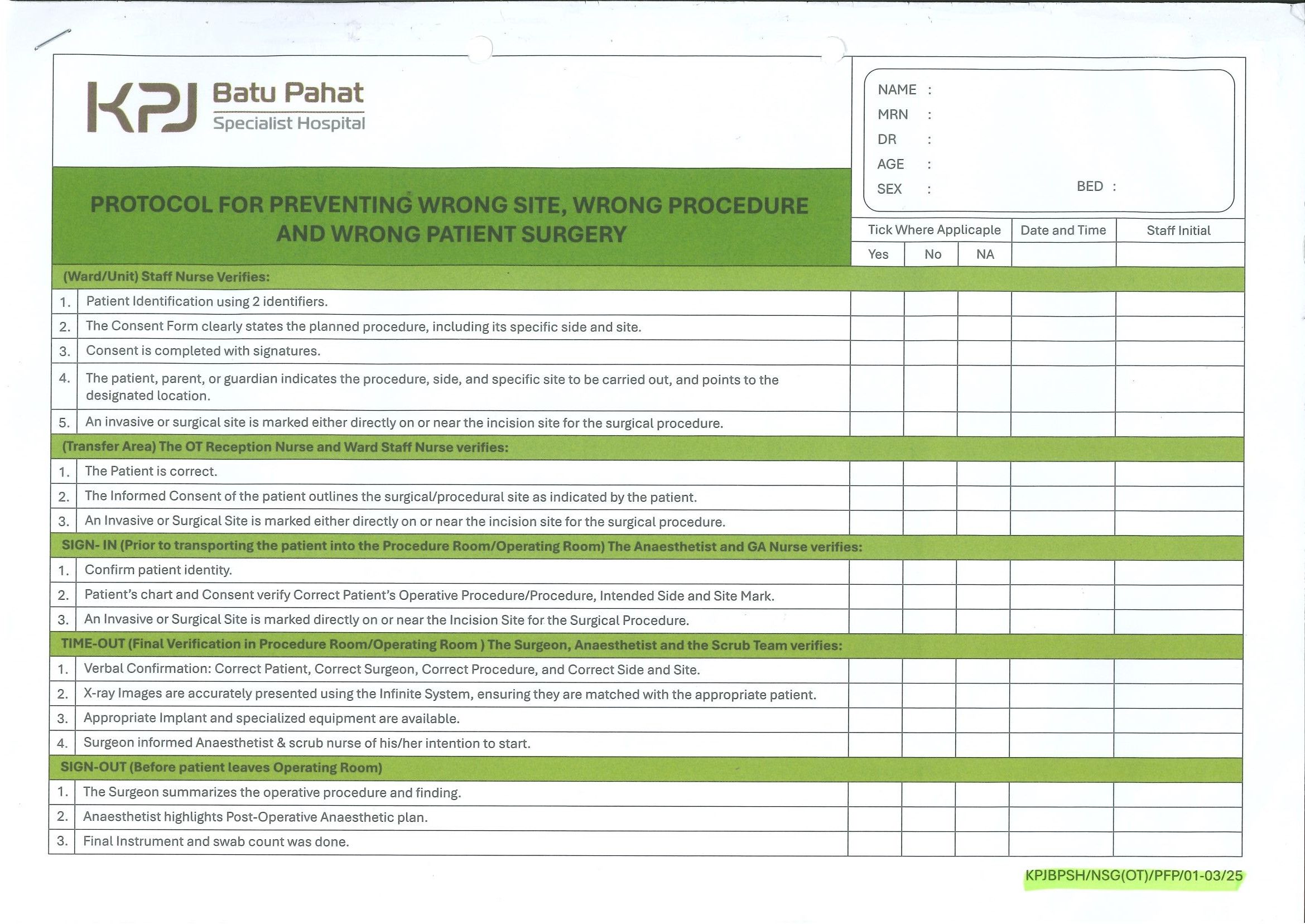 Patient Fact Sheet For Coronary Angiogram and Percutaneous Coronary Intervention