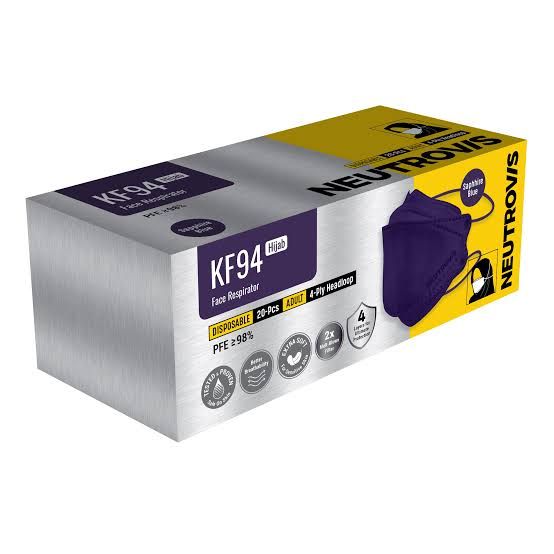 Neutrovis KF94 HIJAB Korean Premium Face Respirator 20s (Headloop Mask)