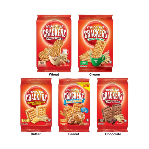 Munchy’s Crackers Butter/Chocolate/Peanut/Cream/Wheat Biscuit