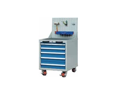 Temo 717*572*870mm Roller Cabinet with Tool Panels - Double Slides