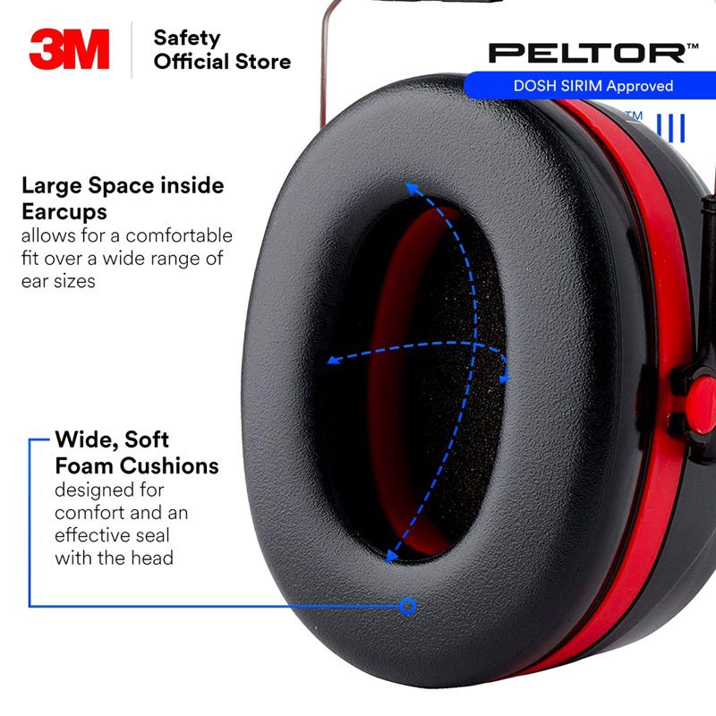 Safety Earmuffs Peltor Optime III 3M