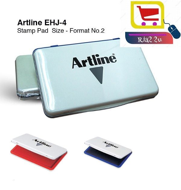 Artline Stamp Pad No 2 EHJ-4 / stampad RTSB (, BLACK, BLUE, RED,)