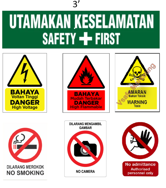 SIGNAGE UTAMAKAN KESELAMATAN@ SAFETY FIRST