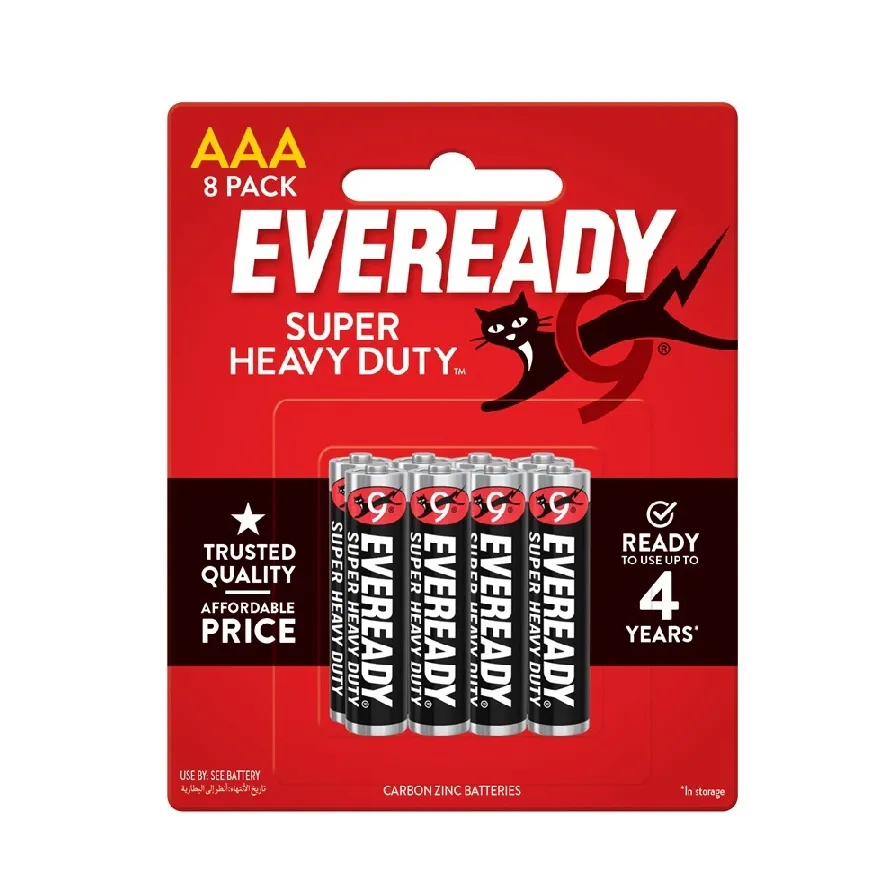 EVEREADY HEAVY DUTY BATTERY AAA 8PCS