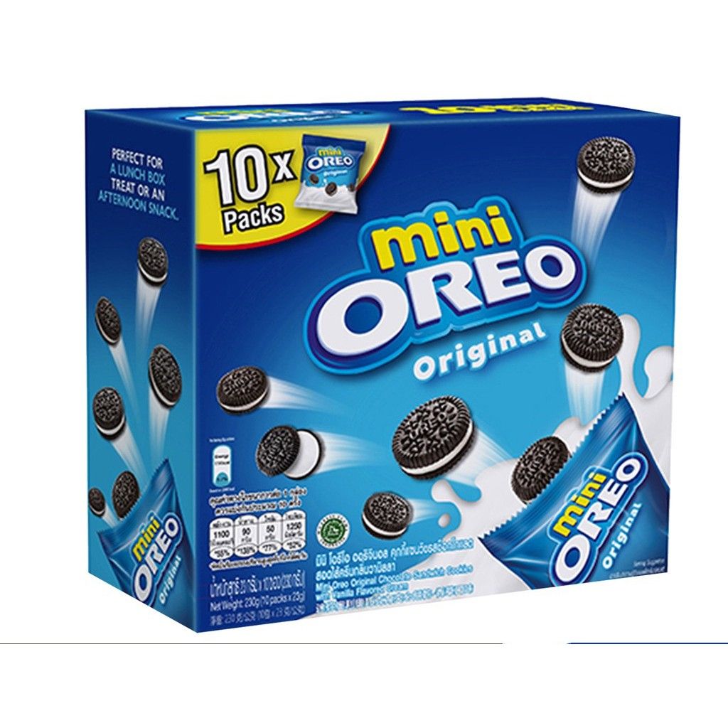 Oreo Mini Handy Pack Original / Choco (20.4g X 8 Packs) - 1 Box