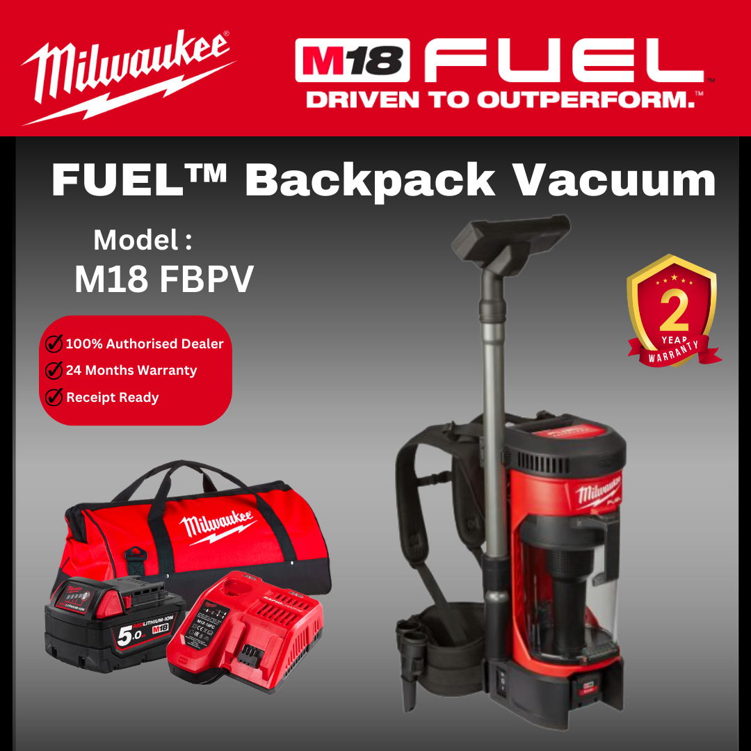MILWAUKEE M18 FUEL Backpack Vacuum / M18 FBPV / VACUUM / POWERFUL VACUUM / CORDLESS VACUUM / WIRELESS