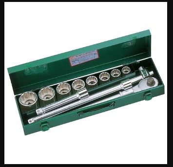 TONE 3/4″ DR SOCKET SET 12PCS (METRIC) – 200M ISO