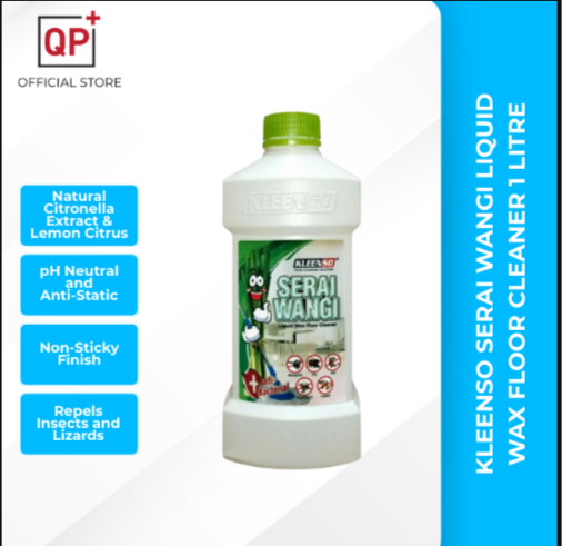 KLEENSO SERAI WANGI LIQUID WAX FLOOR CLEANER (1L) LIQUID WAX PEST CONTROL MOSQUITO l PENCUCI l 清洁剂-