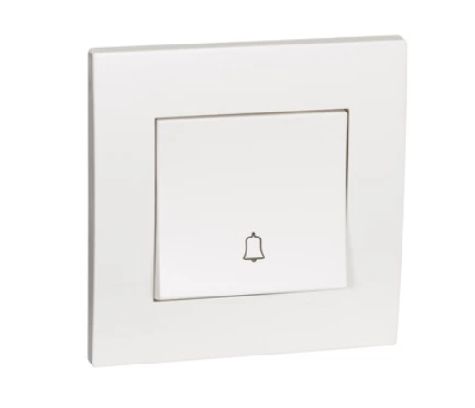 SCHNEIDER VIVACE KB31BPB 10A 1GANG BELL PRESS SWITCH WHITE