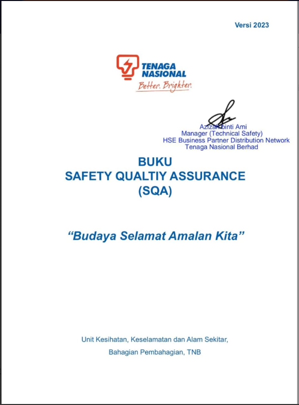 Buku Safety Quality Assurance (SQA) VERSI 2023