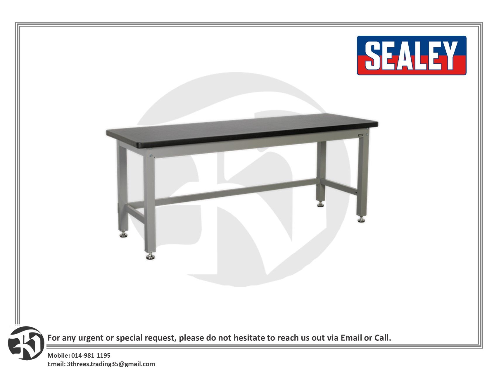 Sealey API2100 Steel Industrial Workbench 2.1mtr