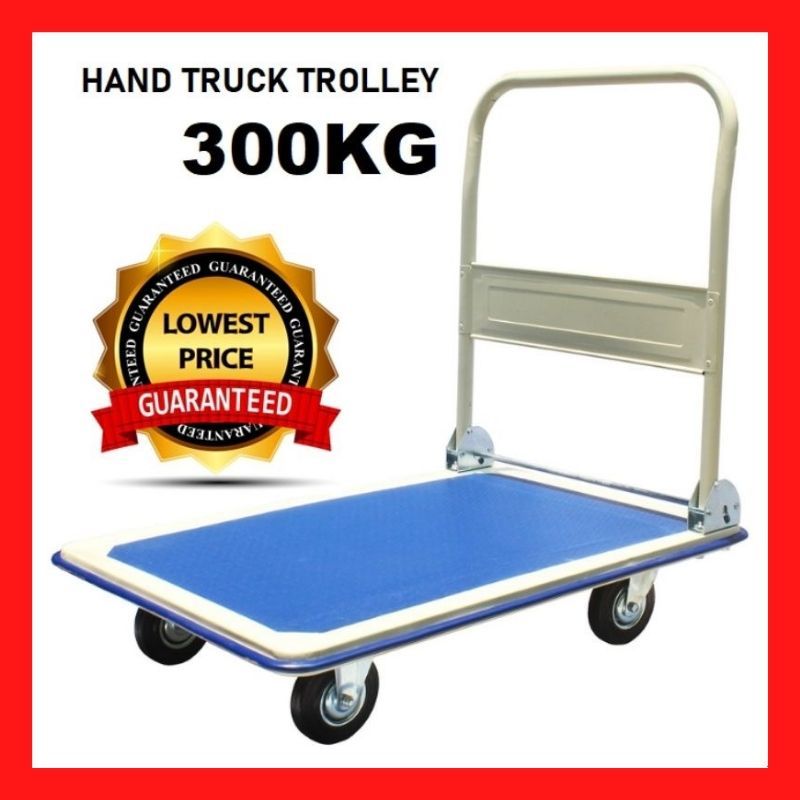 METAL PLATFORMHEAVY DUTY HAND TROLLEY 300KG