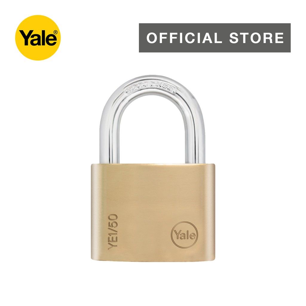 *Yale Standard Shackle Brass Padlock