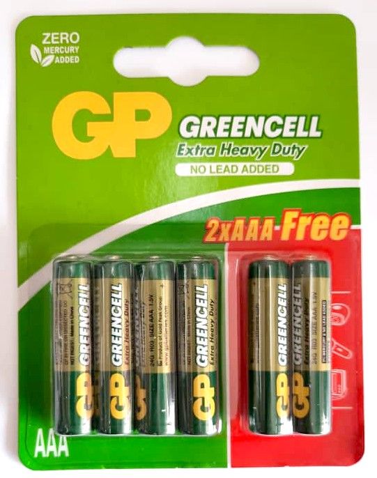 GP GREENCEL EXTRA HEAVY DUTY AAA (4+2)