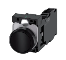 Siemens Black SIRIUS ACT Series Push Button Complete Unit, 3SU1100-0AB10-1FA0