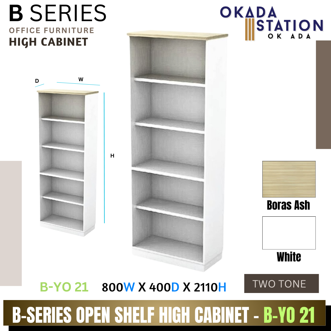 VS B SERIES OPEN SHELF HIGH CABINET- (B-YO 21) / B SERIES / B-SERIES HIGH CABINET / WOODEN CABINET / HIGH CABINET / OPEN SHELF CABINET / CABINET