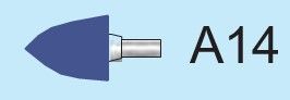 Temo 18*22*6mm Type A14 Vitrified CBN Mounted Point for Stainless Steel - 10pcs/pk