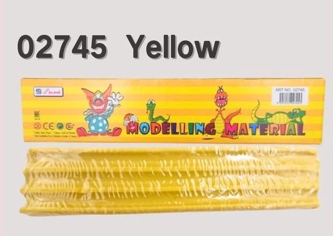 Modelling Material Clay Non-Toxic | Art Plasticine | Modelling Plasticine | Tanahriat 02745- Yellow SL-02745-KK