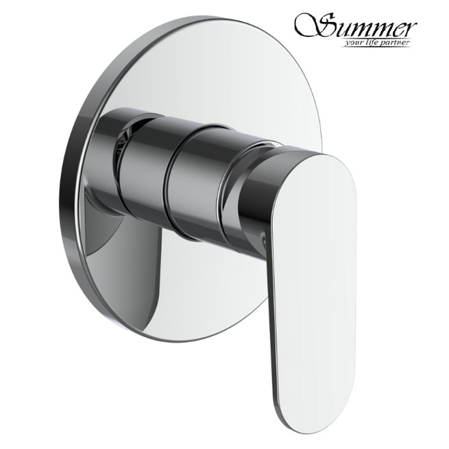 Heavy Duty Brass Concealed Shower Stop Valve Single Cold/ Concealed Shower Mixer Hot&Cold ( Black/ Chrome)
