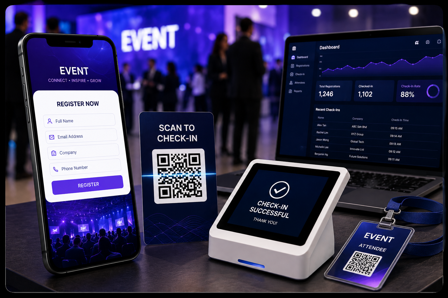 Event Registration & Check-In System Event Tech