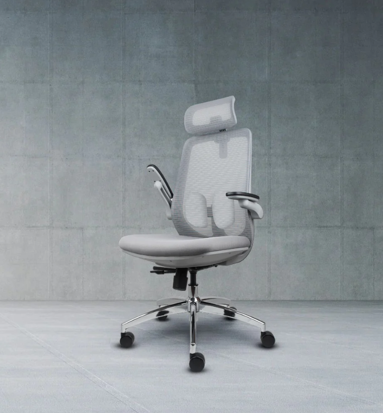 LIV-10 Foldable Armrest Mesh Office & Desk Ergonomic Chair with 2D armrest ALTERSEAT