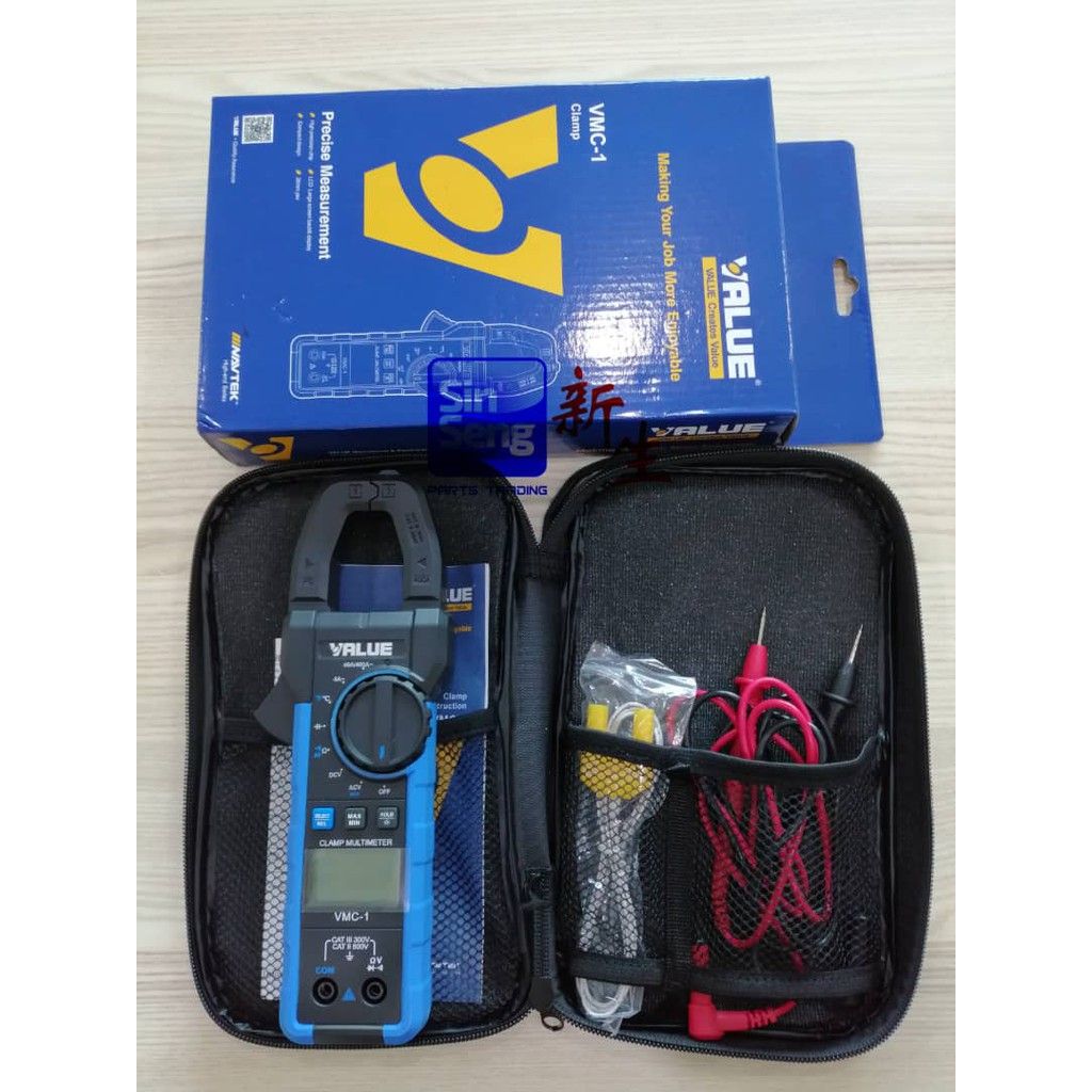 VALUE DIGITAL CLAMP METER MULTIMETER AMPERE METER VMC-1 CAPACITOR METER