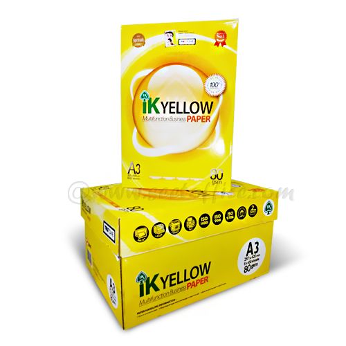 IK Yellow A3 Multifunction Paper 80gsm 500 sheets