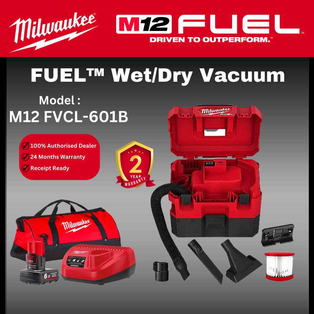 MILWAUKEE M12 FUEL Wet/Dry Vacuum / Wet 鈦�Dry Vacuums / M12 FVCL / VACUUM MACHINE / MILWAUKEE VACUUM