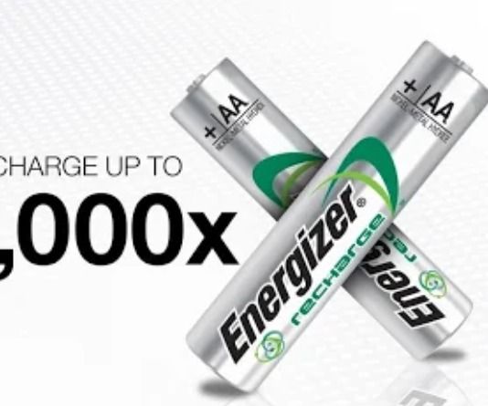RECHARGEABLE ENERGIZER BATTERY AA