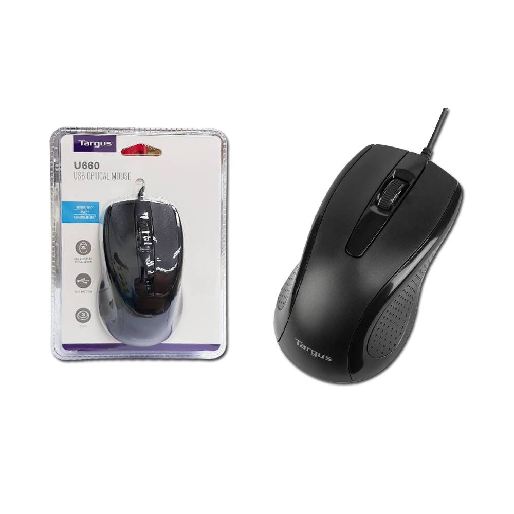 TARGUS U660 USB WIRED OPTICAL MOUSE